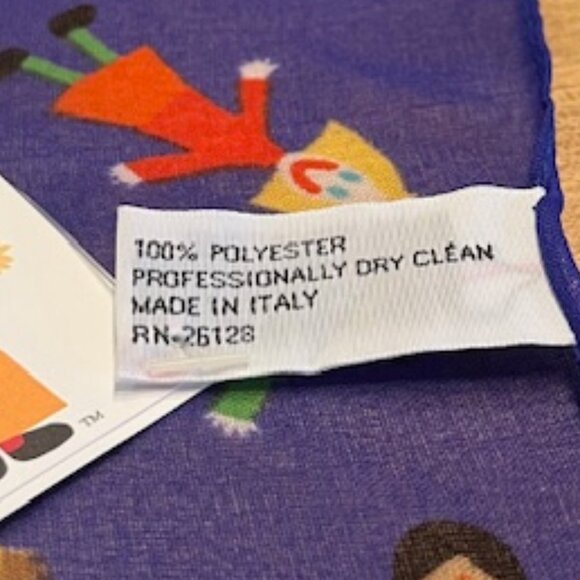 Vintage Save the Children Scarf - Italian Made - NWT - Picture 5 of 5